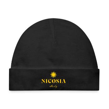 Sonnenwappen Nikosia Sizilien - Baby Premium Organic Mütze - Schwarz - Vorne