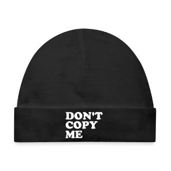 don't copy me - Baby Premium Organic Mütze - Schwarz - Vorne