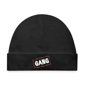 Gang - Baby Premium Organic Mütze - Schwarz - Vorne