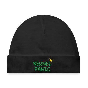 Kernel Panic - IT - Baby Premium Organic Mütze - Schwarz - Vorne