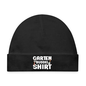 Garten Buddel Shirt Gartenliebe Werkzeug Fun - Baby Premium Organic Mütze - Schwarz - Vorne