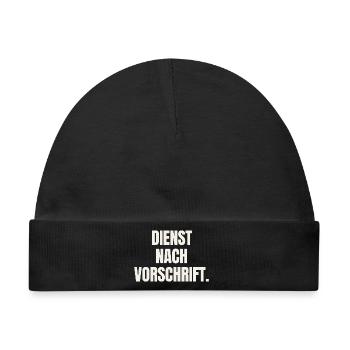 Dienst nach Vorschrift - Beamter Amt Spruch - Baby Premium Organic Mütze - Schwarz - Vorne