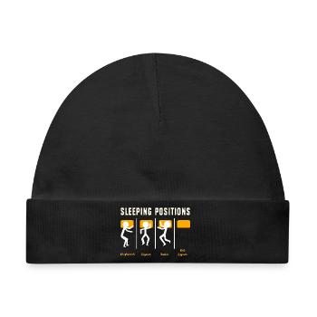 Bau Ingenieur Baustelle Bauarbeiter - Baby Premium Organic Mütze - Schwarz - Vorne