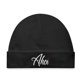 Ahoi - Baby Premium Organic Mütze - Schwarz - Vorne