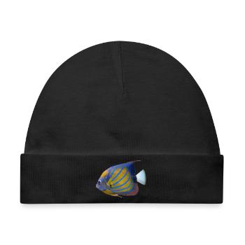 fish tropical - Baby Premium Organic Mütze - Schwarz - Vorne