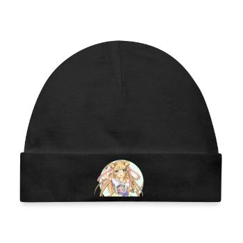 Manga - Baby Premium Organic Mütze - Schwarz - Vorne
