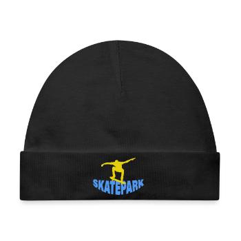 SKATEPARK - Baby Premium Organic Mütze - Schwarz - Vorne