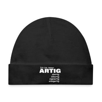ARTIG - Baby Premium Organic Mütze - Schwarz - Vorne