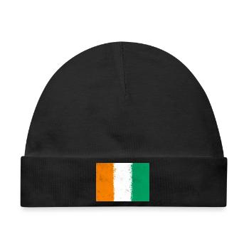 Flagge von Côte d'Ivoire - Baby Premium Organic Mütze - Schwarz - Vorne