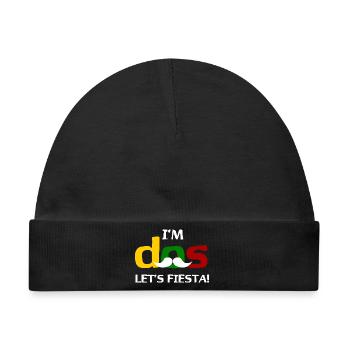 I'm Dos Let's Fiesta - Baby Premium Organic Mütze - Schwarz - Vorne