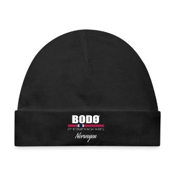 BODØ - Baby Premium Organic Mütze - Schwarz - Vorne