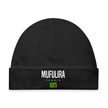 Mufulira Sambia - Baby Premium Organic Mütze - Schwarz - Vorne