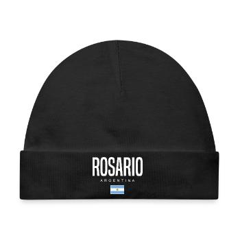 Rosario Argentinien Argentinier - Baby Premium Organic Mütze - Schwarz - Vorne