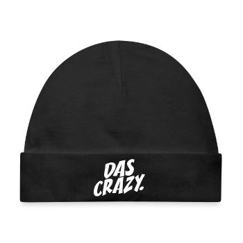 Das Crazy Jugendsprache Insider Meme Cool Verrückt - Baby Premium Organic Mütze - Schwarz - Vorne