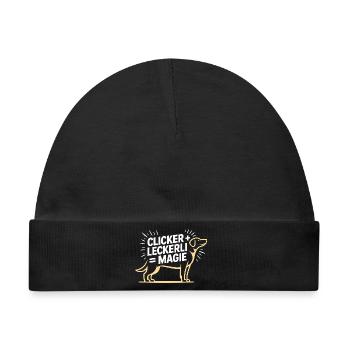 Hundeschule Hundeliebhaber Hundetrainer - Baby Premium Organic Mütze - Schwarz - Vorne