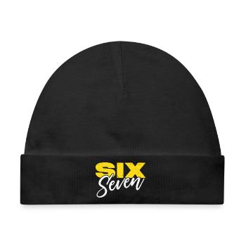 sechs sieben - Baby Premium Organic Mütze - Schwarz - Vorne