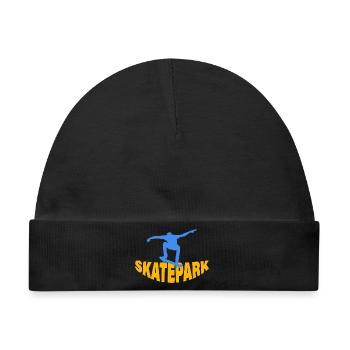 SKATEPARK - Baby Premium Organic Mütze - Schwarz - Vorne