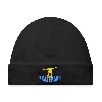 SKATEPARK - Baby Premium Organic Mütze - Schwarz - Vorne
