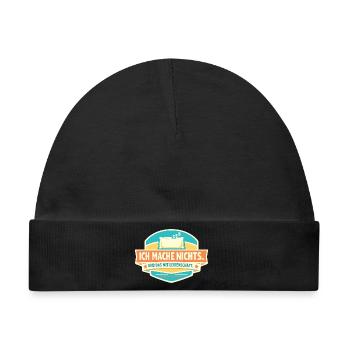 Nichts tun mit Leidenschaft - Baby Premium Organic Mütze - Schwarz - Vorne