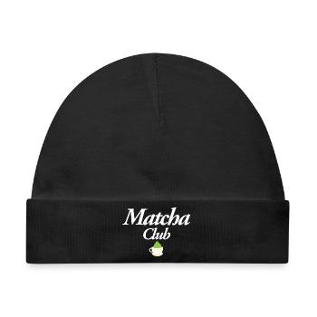 Matcha Club - Baby Premium Organic Mütze - Schwarz - Vorne