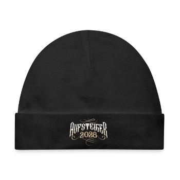 Aufsteiger 2028 - Baby Premium Organic Mütze - Schwarz - Vorne