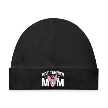 Rat Terrier - Baby Premium Organic Mütze - Schwarz - Vorne