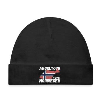 Heilbutt Angeltour Norwegen 2027 - Baby Premium Organic Mütze - Schwarz - Vorne