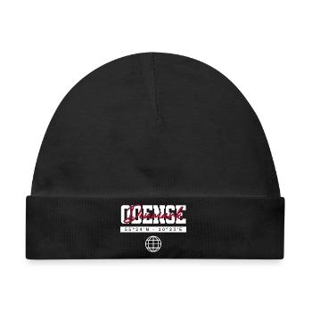 Odense Dänemark Koordinaten Reise Souvenir - Baby Premium Organic Mütze - Schwarz - Vorne