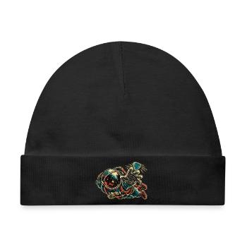 KOSMISCHER ROCKER | Greif nach dem Riff - Baby Premium Organic Mütze - Schwarz - Vorne