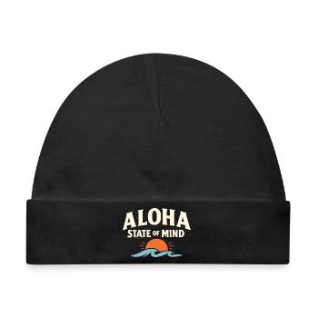Aloha-Geisteszustand - Baby Premium Organic Mütze - Schwarz - Vorne