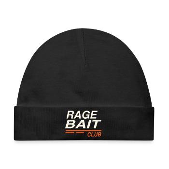 Rage Bait Club Ragebait Jugendwort 2026 Spruch - Baby Premium Organic Mütze - Schwarz - Vorne