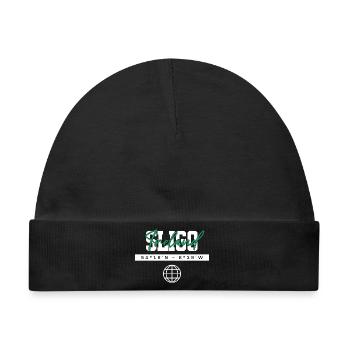 Sligo Irland Koordinaten Reise Souvenir - Baby Premium Organic Mütze - Schwarz - Vorne