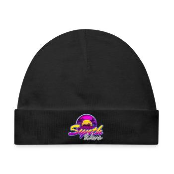 Synth-Wave Music Neon-Vibe Electrowave sunset - Baby Premium Organic Mütze - Schwarz - Vorne