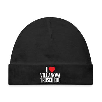 T-Shirt Io amo Villanova Truschedu Sardegna - Baby Premium Organic Mütze - Schwarz - Vorne
