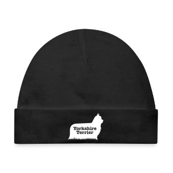 Yorkshire Terrier - Baby Premium Organic Mütze - Schwarz - Vorne