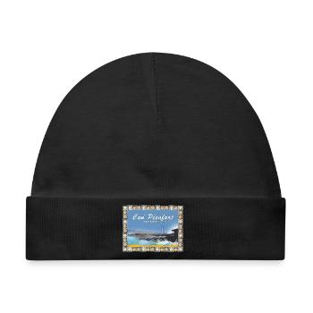 Can Picafort Küstenlandschaft - Baby Premium Organic Mütze - Schwarz - Vorne