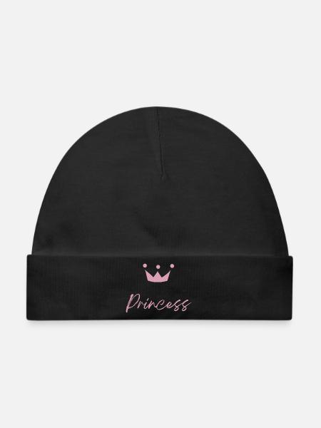 Princess - Baby Premium Organic Mütze - Schwarz