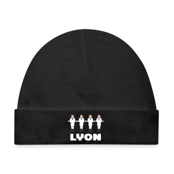 Lyon - Baby Premium Organic Mütze - Schwarz - Vorne