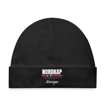 Nordkap - Baby Premium Organic Mütze - Schwarz - Vorne