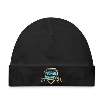 Geschenk für Amadeus - Baby Premium Organic Mütze - Schwarz - Vorne