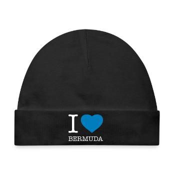 I love Bermuda - Baby Premium Organic Mütze - Schwarz - Vorne