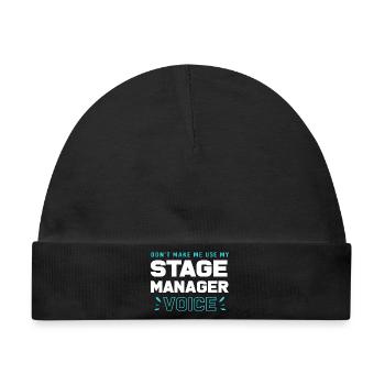 Theater Stage Manager Bühne - Baby Premium Organic Mütze - Schwarz - Vorne