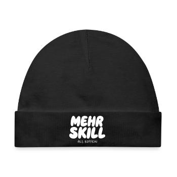 Mehr Skill als Koffein - Baby Premium Organic Mütze - Schwarz - Vorne