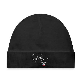 Prag Tschechien, elegantes Design Prag - Baby Premium Organic Mütze - Schwarz - Vorne