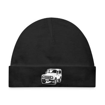 Defender (Differenzbild) - Baby Premium Organic Mütze - Schwarz - Vorne