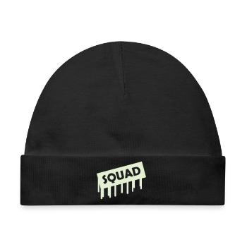 squad - Baby Premium Organic Mütze - Schwarz - Vorne