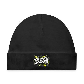 Blegh Graffiti Stil - Baby Premium Organic Mütze - Schwarz - Vorne