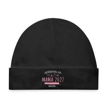 Beförderung zur Mama 2027 lädt - Baby Premium Organic Mütze - Schwarz - Vorne