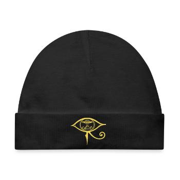 Auge von Horus, antikes UFO - Baby Premium Organic Mütze - Schwarz - Vorne