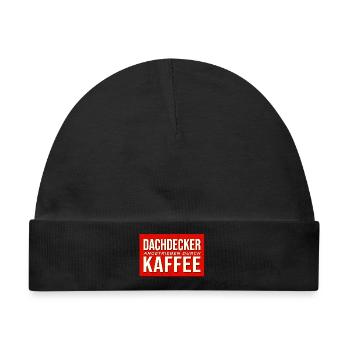Dachdecker Kaffee Antrieb - Baby Premium Organic Mütze - Schwarz - Vorne